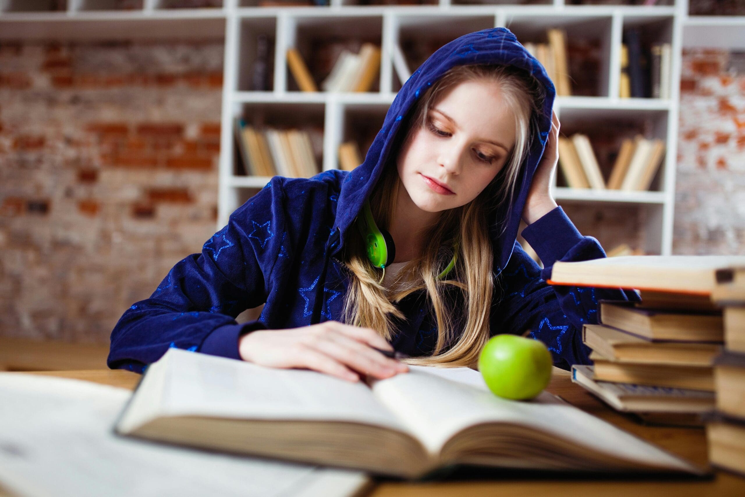 a girl with a hood studying with a non-ed visa thailand